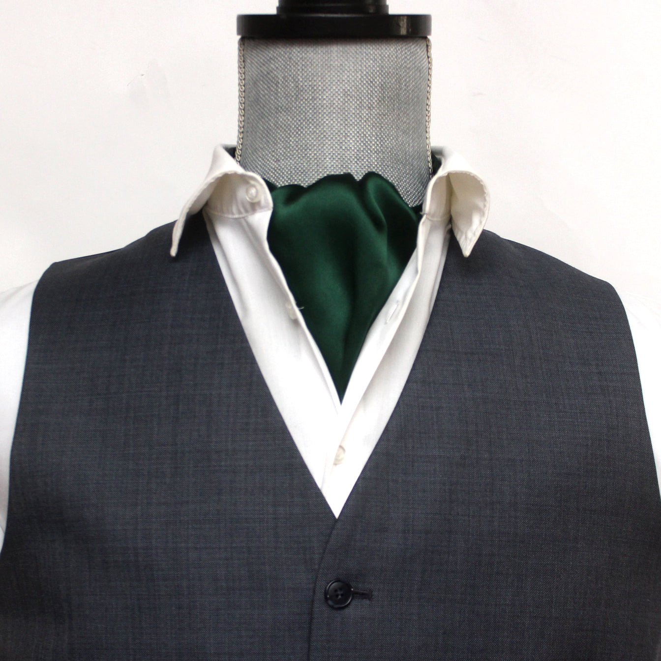 Silk Ascot Emerald Green