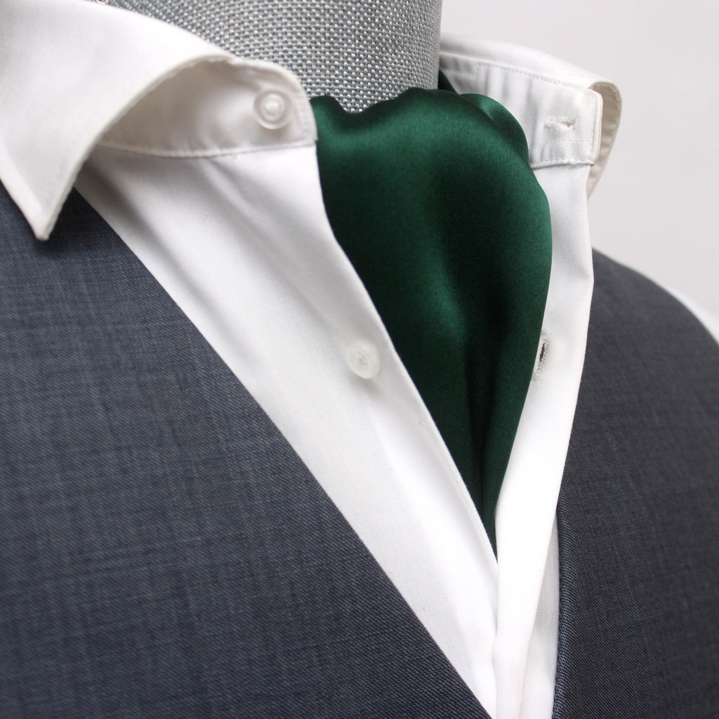 Silk Ascot Emerald Green