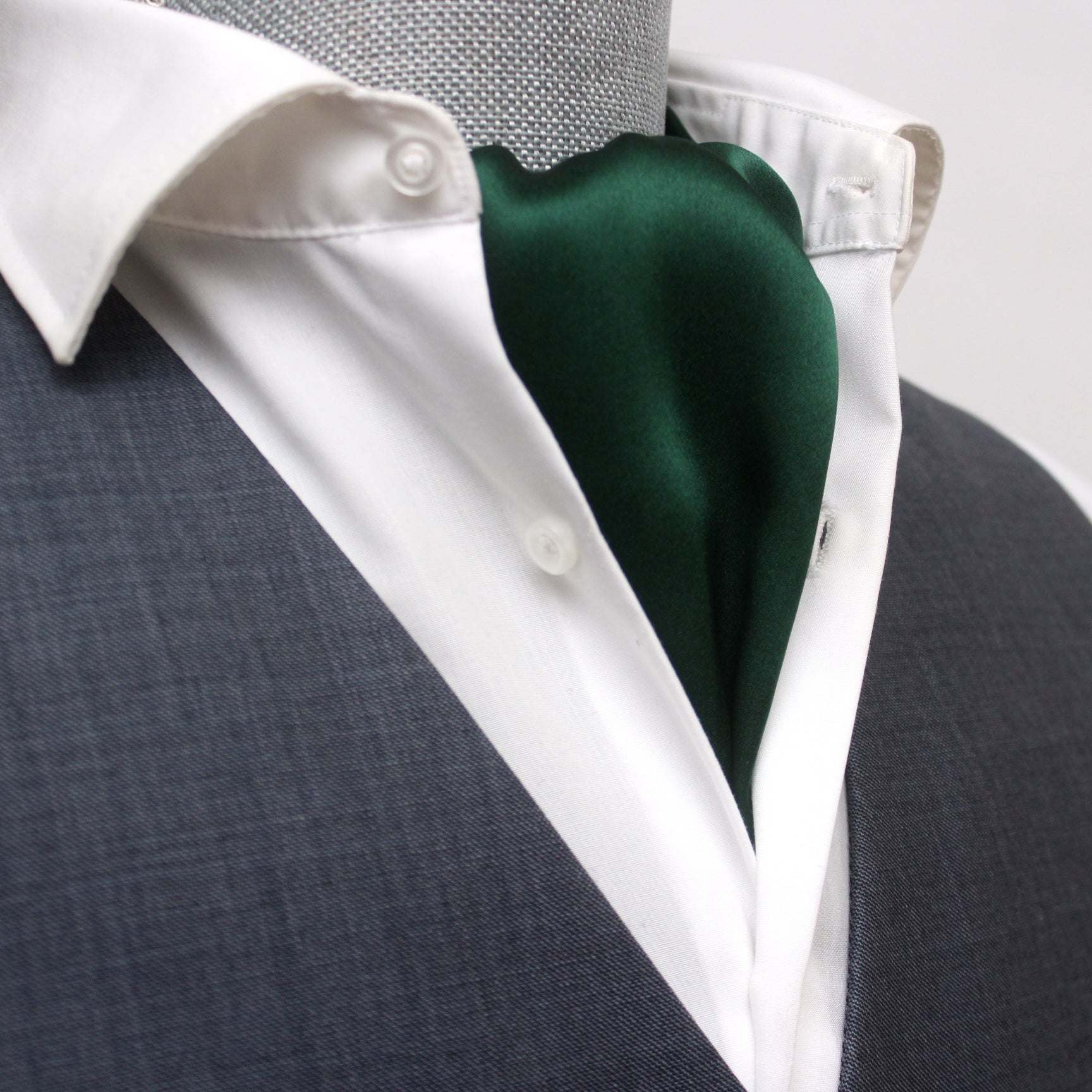 Silk Ascot Emerald Green