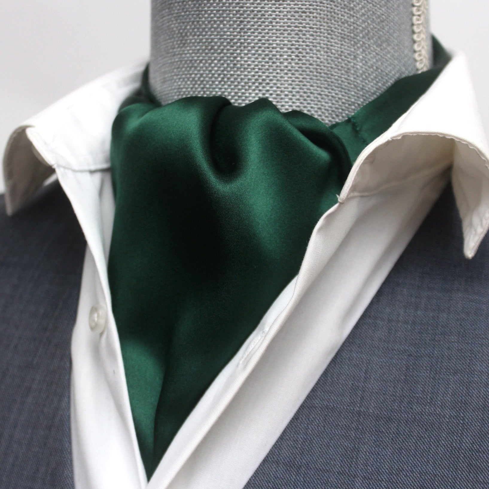 Silk Ascot Emerald Green
