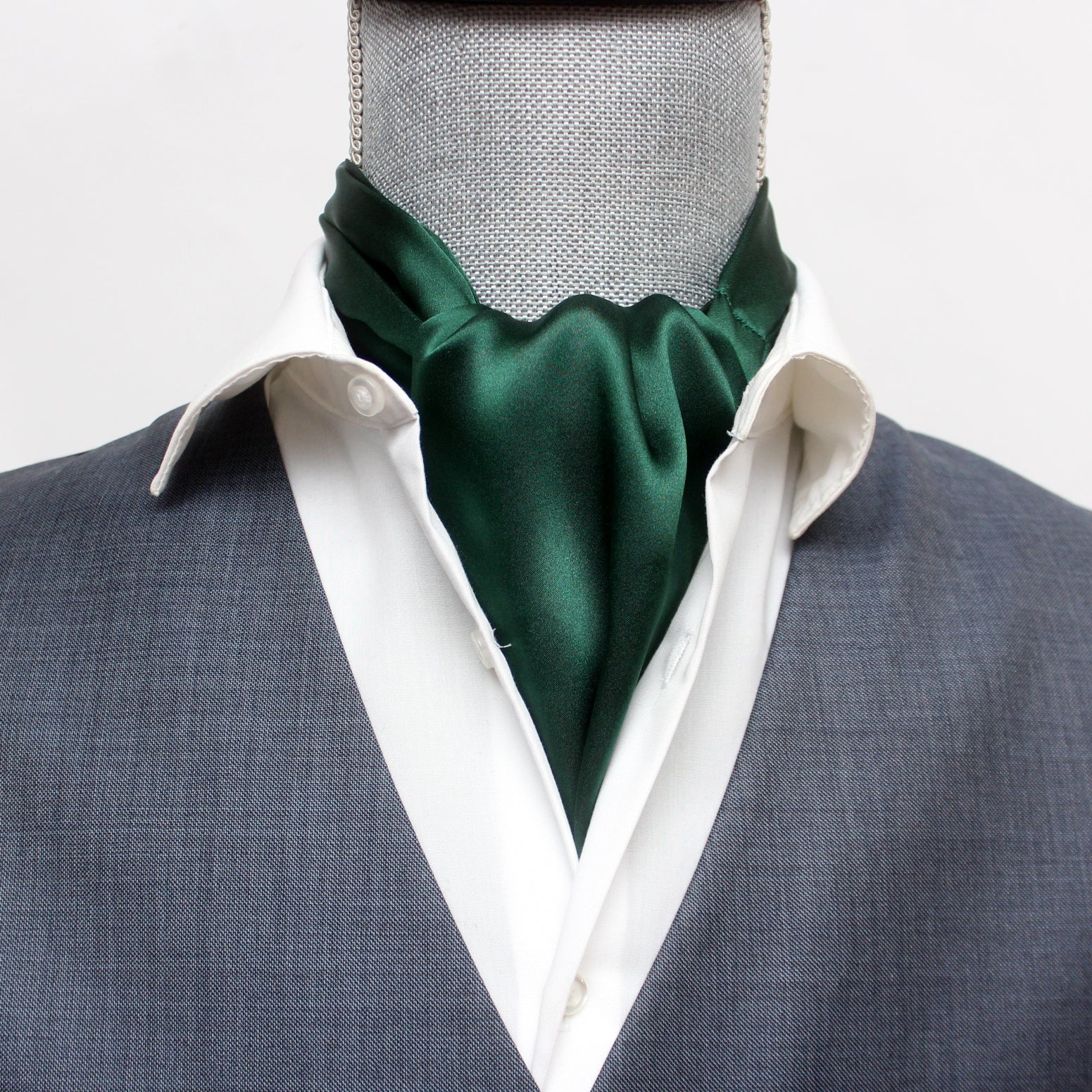 Silk Ascot Emerald Green