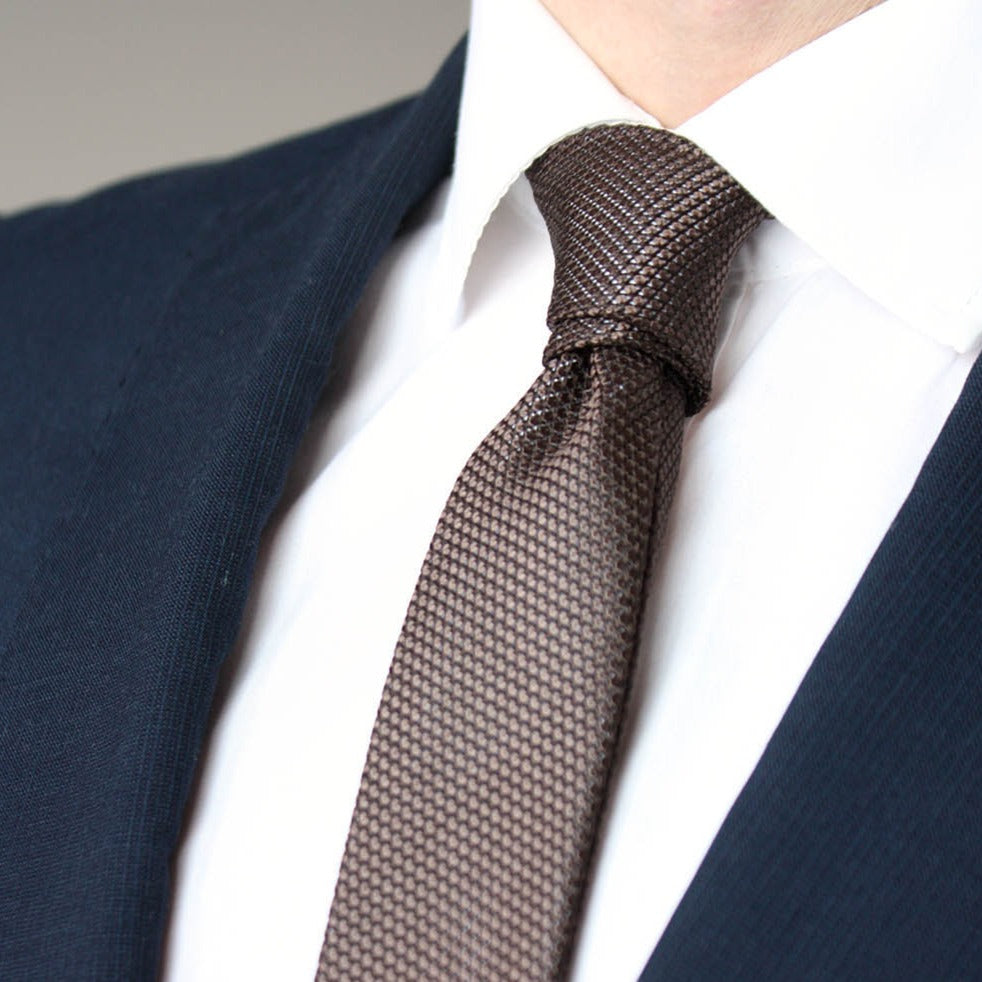 Brown Silk Necktie