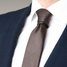 Load image into Gallery viewer, Brown Silk Necktie
