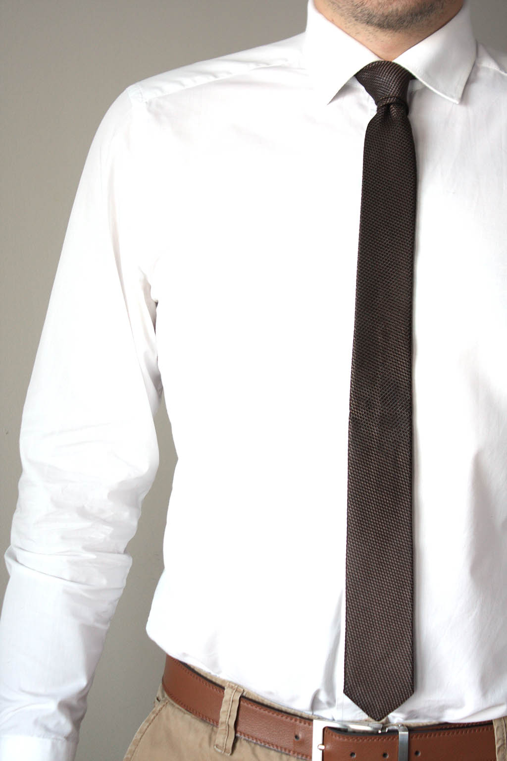 Brown Silk Necktie