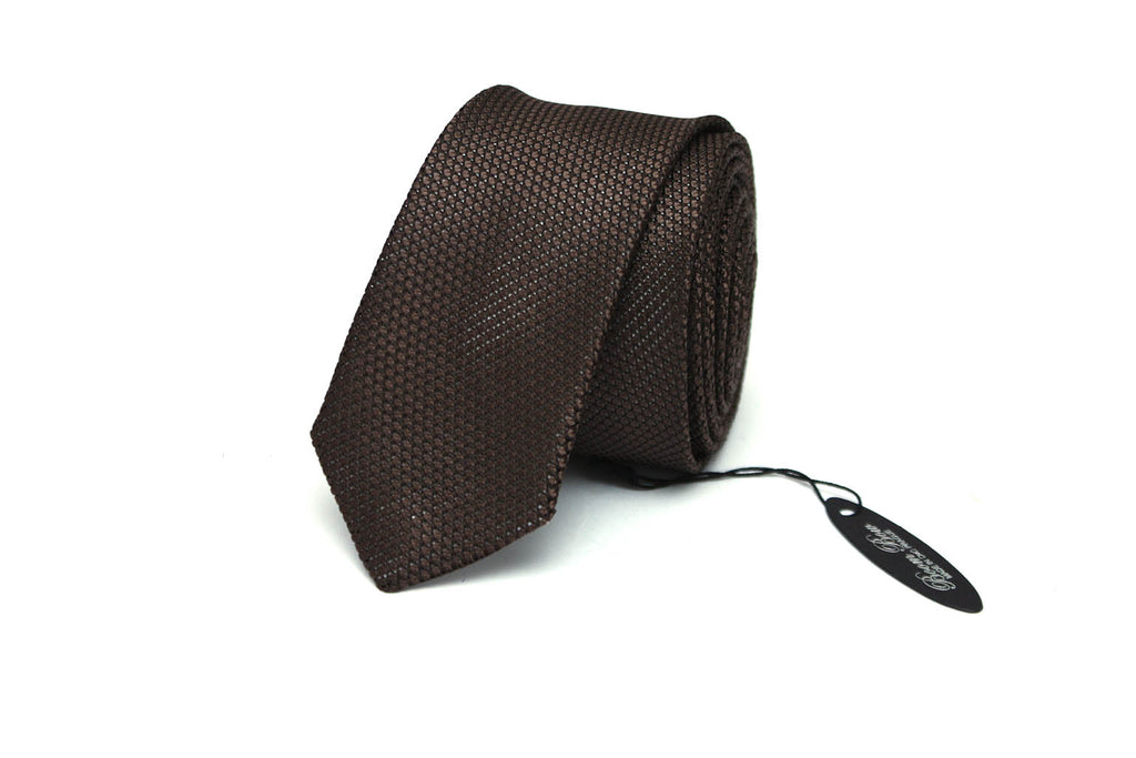 Brown Silk Necktie