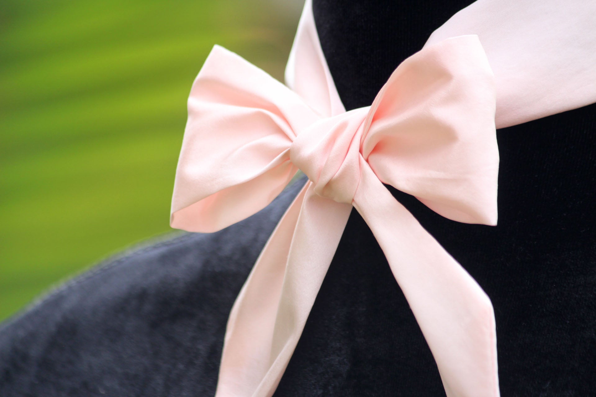 Light Pink Silk Skinny Scarf