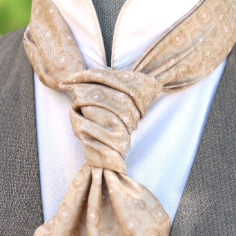 Champagne ornament Silk Ascot