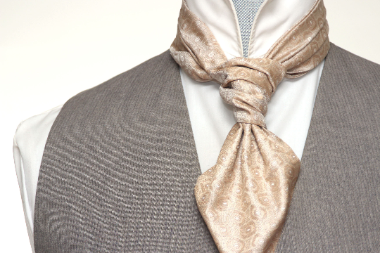 Champagne ornament Silk Ascot