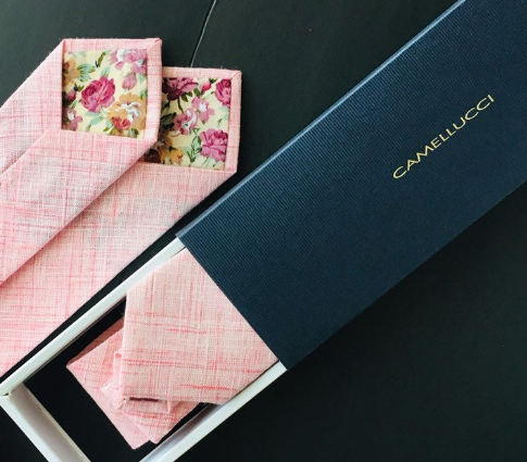 Pink Cotton Necktie