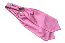 Load image into Gallery viewer, Fuchsia Solid Silk Ascot

