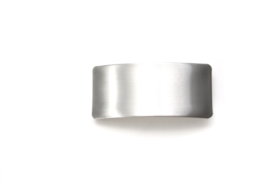 Silver Gold Semicircle Metallic Automatic Barrette