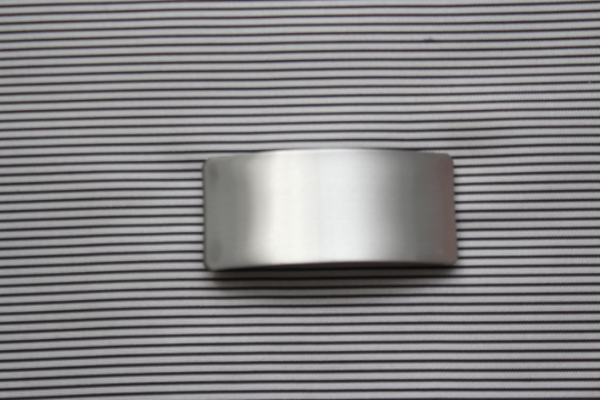 Silver Gold Semicircle Metallic Automatic Barrette
