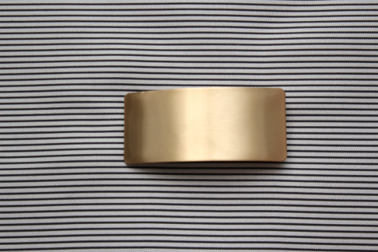 Silver Gold Semicircle Metallic Automatic Barrette