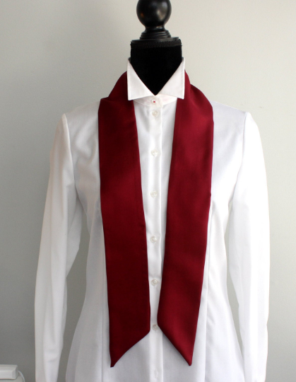 Maroon Skinny Scarf